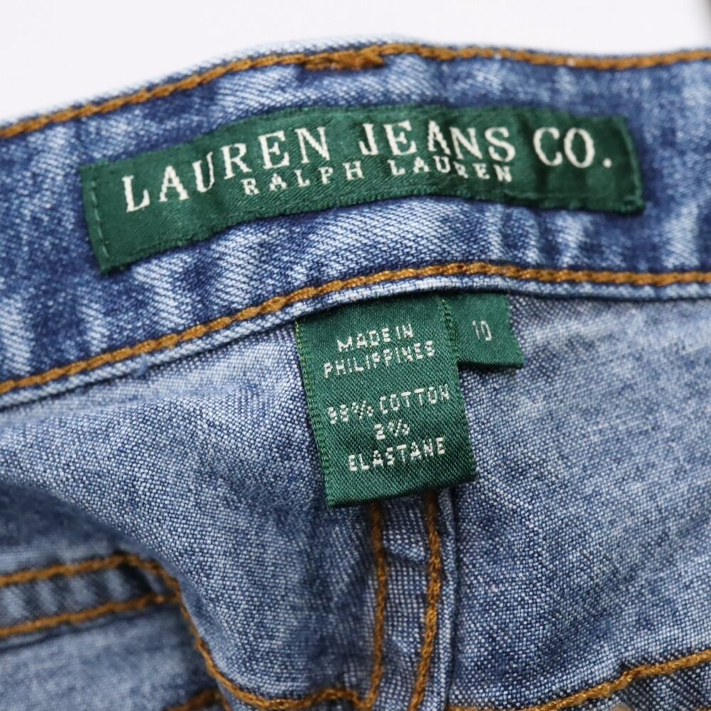 Lauren by Ralph Lauren Women's Blue Jeans Size 10 Straight Leg - Picture 10 of 11